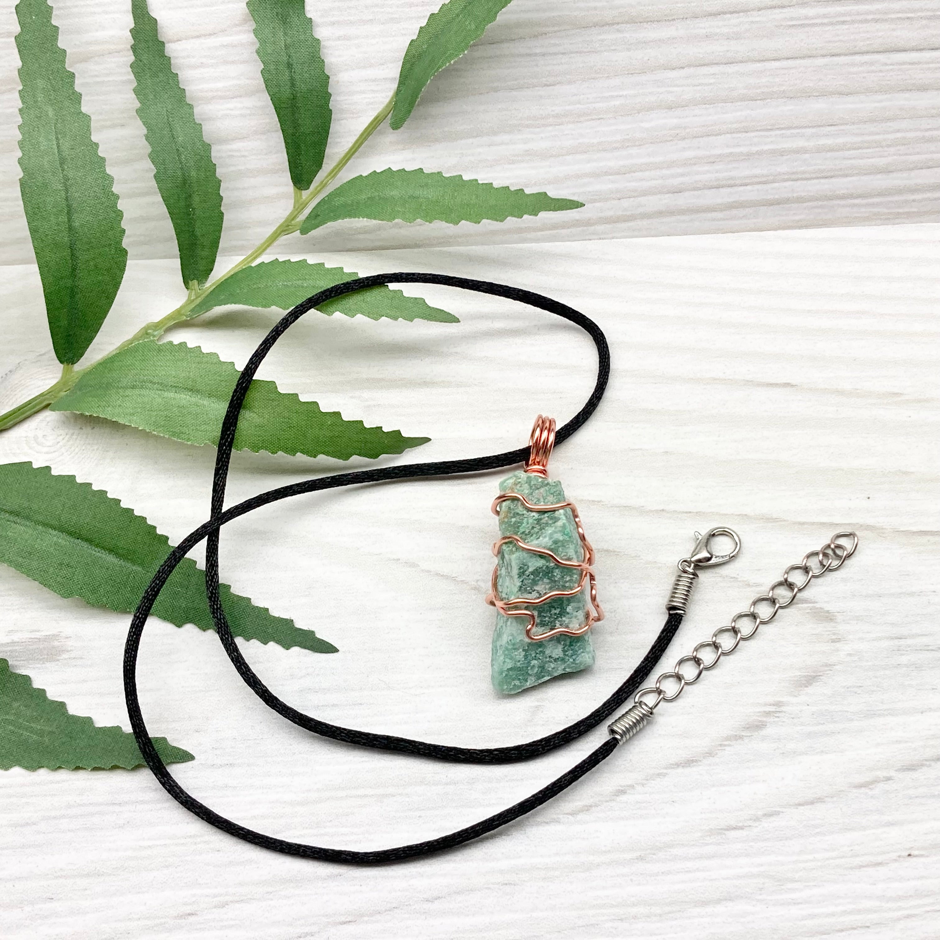 Green Aventurine Necklace. 304 Surgical Stainless Steel Chain. Raw cut Green shops Aventurine slab pendant.