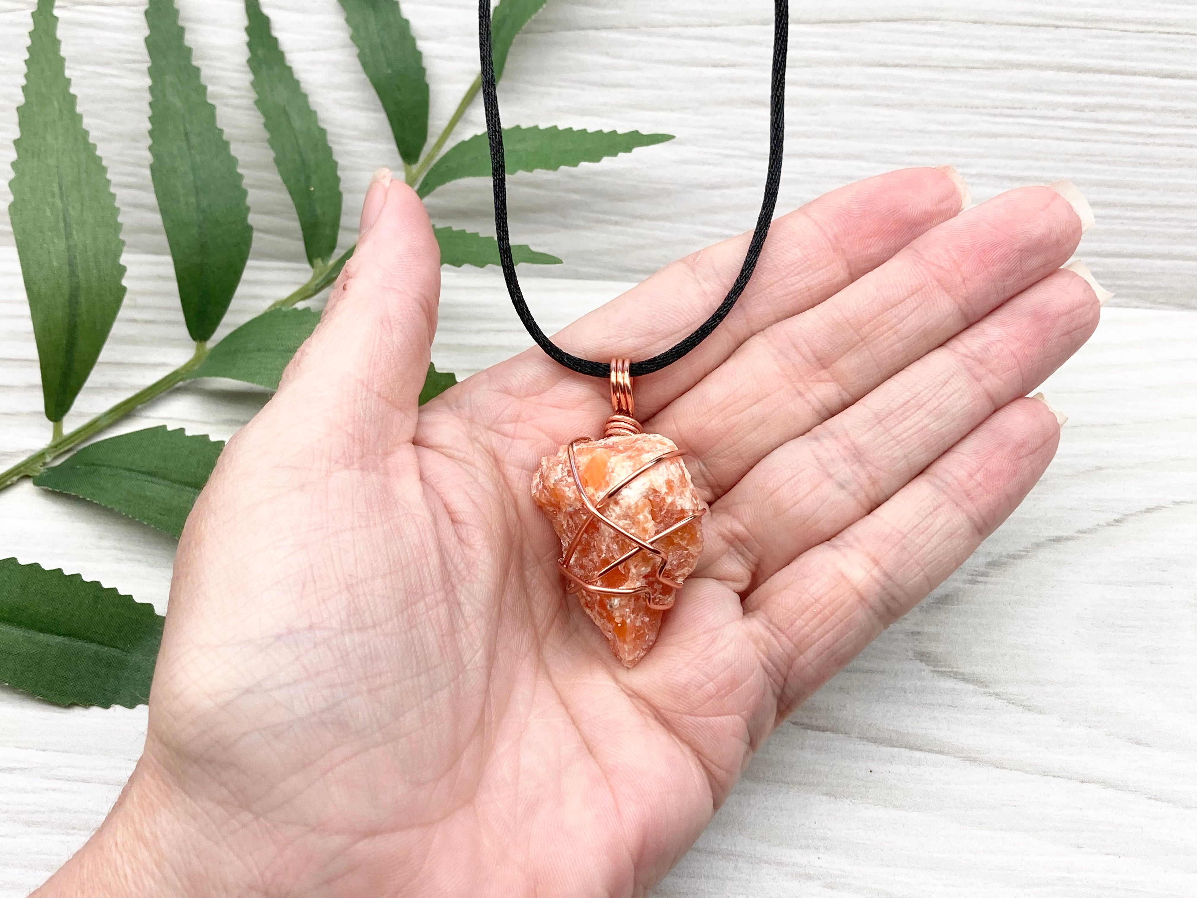 Orange calcite deals jewelry