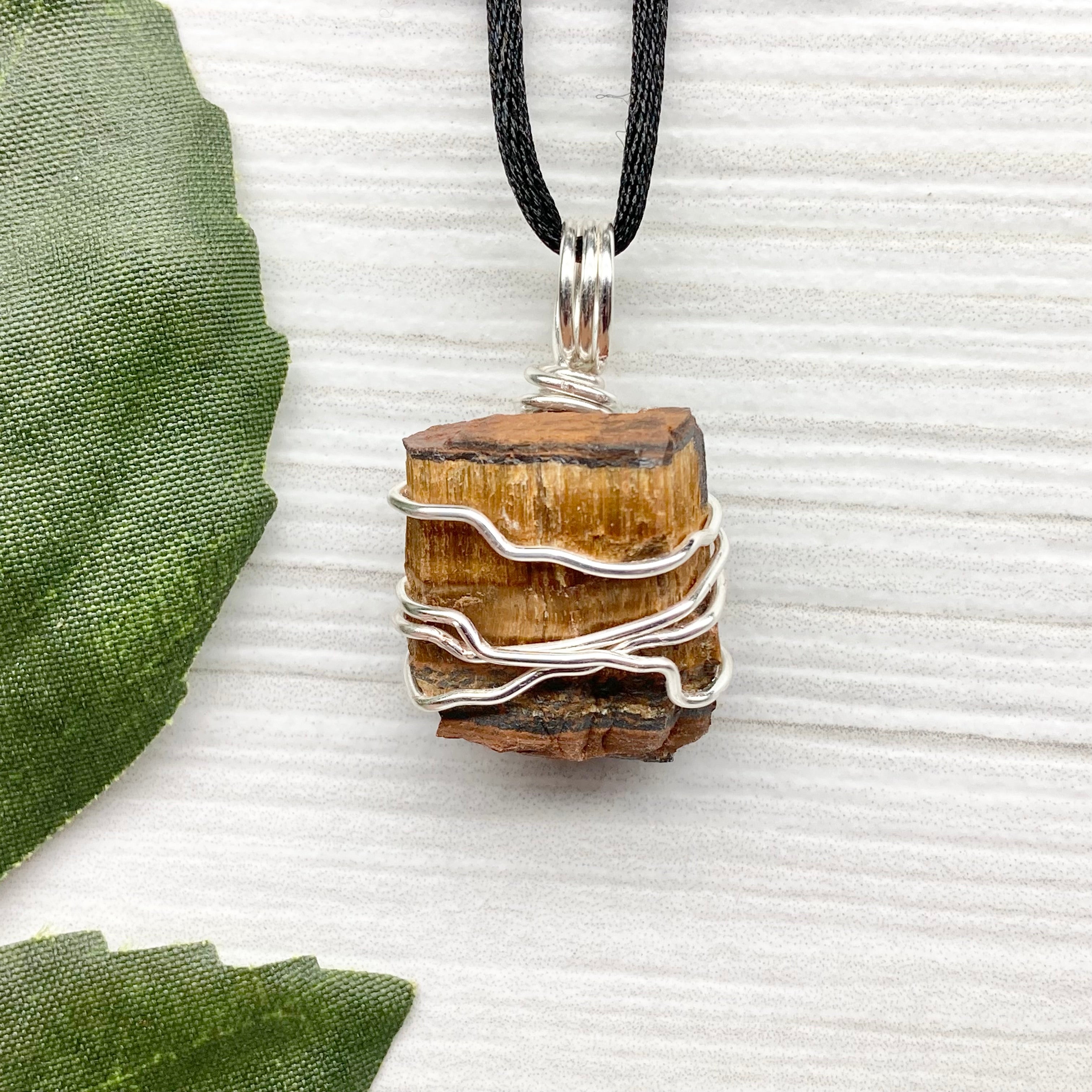 Tigers eye and copper order necklace