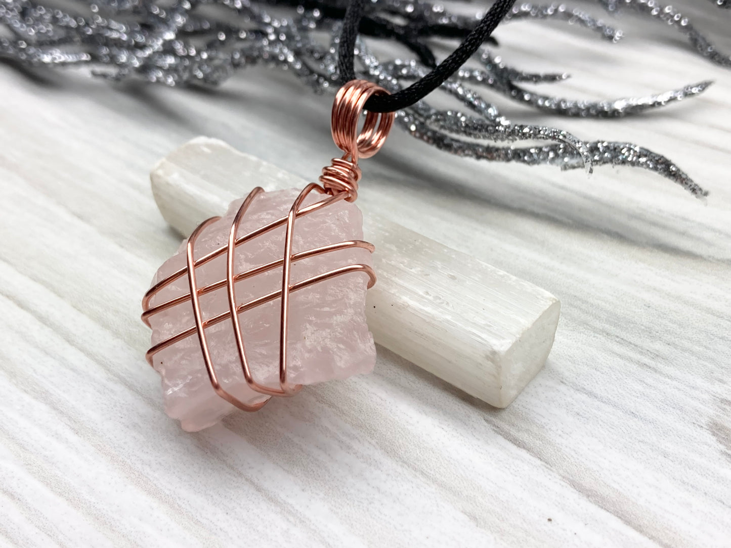Tree Of Life Titanium Coated Rainbow Rock Quartz Chakra Crystal Necklace  Copper Wire Wrapped Irregular Rough Healing Pointed Gemstone Pendant Jewelry  For Women Men From 37,54 €